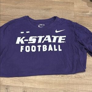 Nike K-State Football Purple T-Shirt